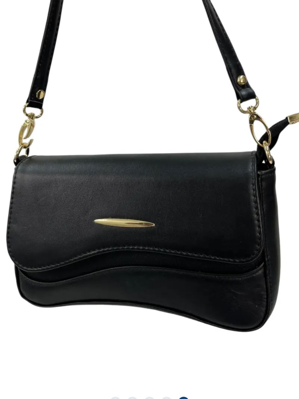 MEXICANA Leather Shouder or Crossbody Bag in Black - Picture 4 of 6